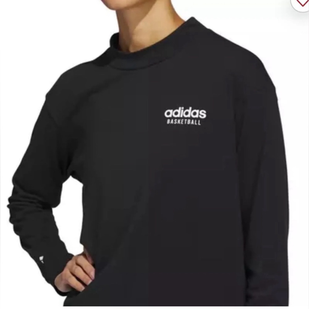 adidas Women's Select Mock Neck Long Sleeve Tee - Black
